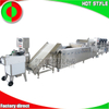 The potatoes peeler washing cutting machine for French fries production line