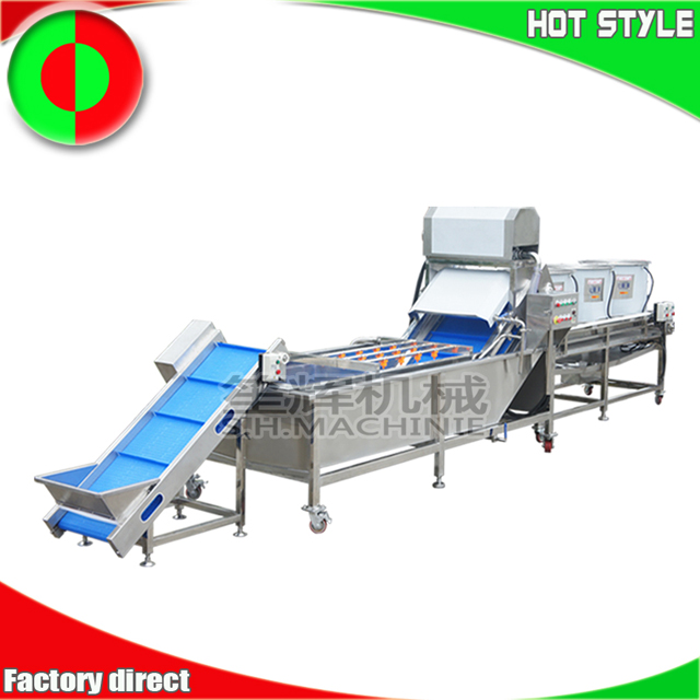 Commercial longan lychee hawthorn cherry tomatoes jujube cleaning machine air drying line fruit machine