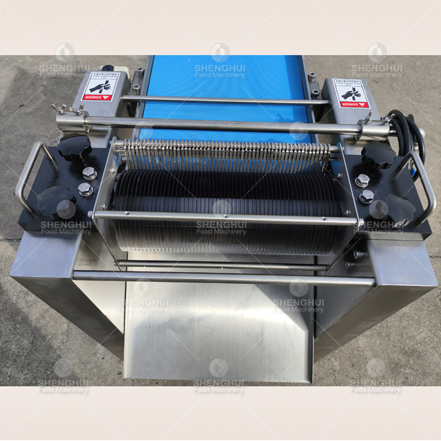 Automatic fish skin cutting machine seafood processing equipment fish skin cutter fish skin slicing machine