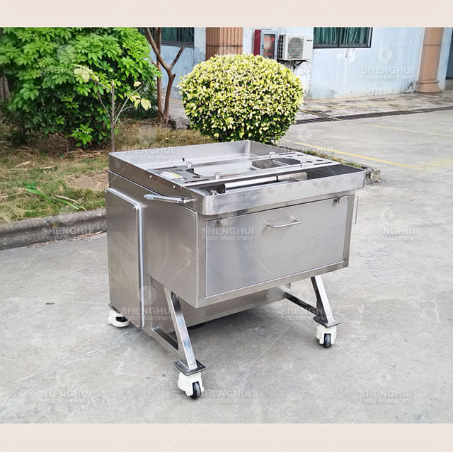 Automatic spare ribs dicing equipment meat cube cutter pork ribs slitting machine