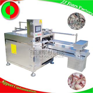 Large oblique fish meat slicing machine fish meat cutting equipment octopus meat slicer 