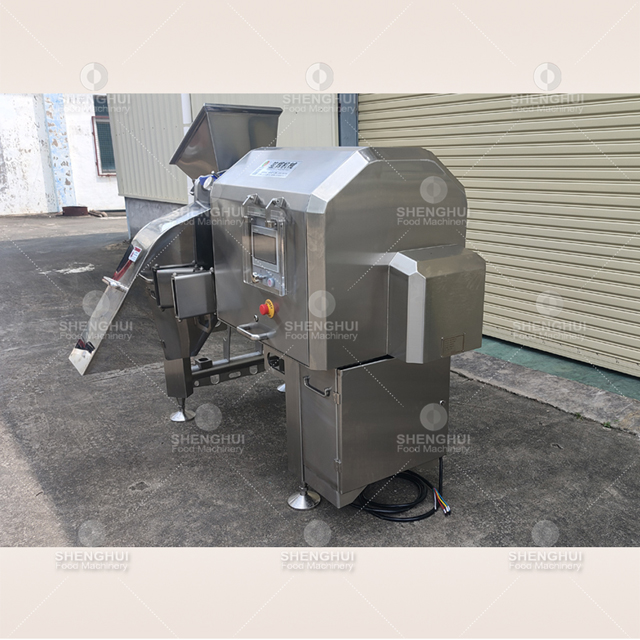 Three-dimensional centrifugal high-speed meat dicing machine frozen meat cutting machine meat cube cutter