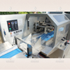 Continuous supermarket vegetable and fruit packaging production line equipment food sealing and packing machine