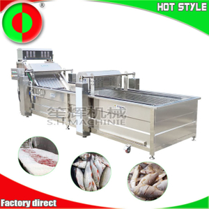 Automatic fish washing machine fish cleaning machine meat washer fish desalting machine 