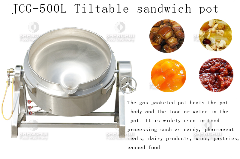 Tiltable sandwich pot