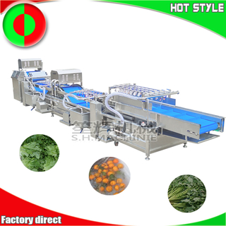 Commercial vegetable processing line machine vegetable washing machine fruit cleaning machine non-destructive salad washer