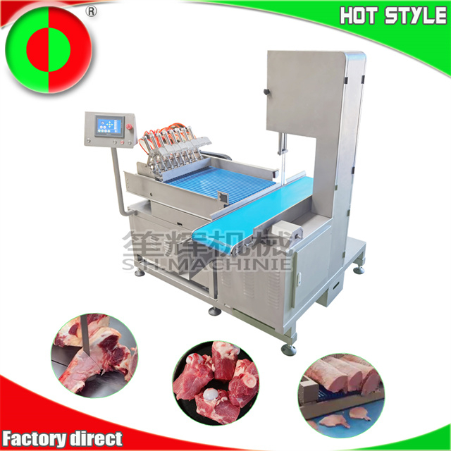 Large continuous bone sawing machine frozen meat cutting machine frozen meat slicing machine