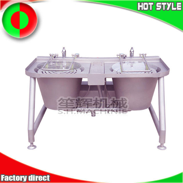 Double cylinder basket type bubble vegetable washing machine fruit cleaning machine ozone washer