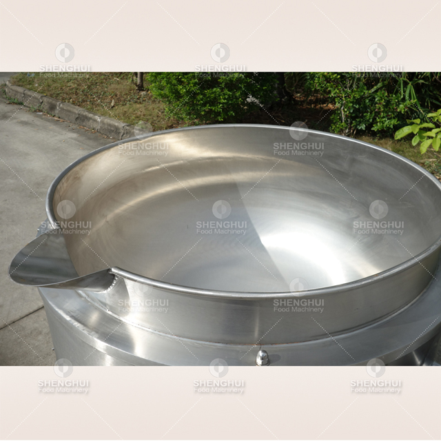 Commercial tiltable gas heated jacketed kettle food jacketed pot steam heating pot