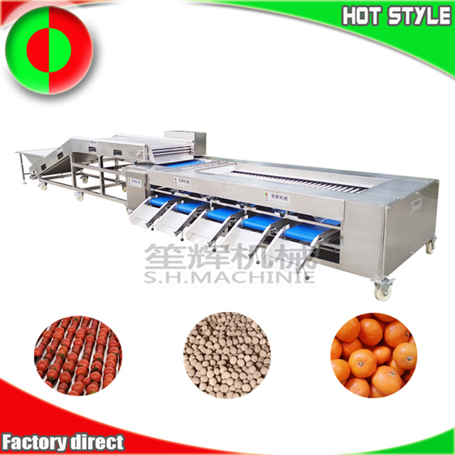 Automatic fruit sorting machine cherry tomato sorter potato grader blueberry grading machine 