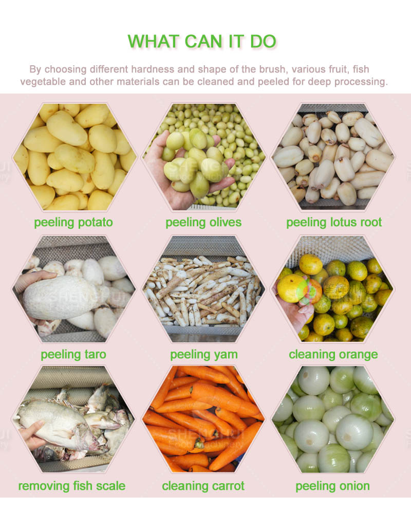 brush peeling machine