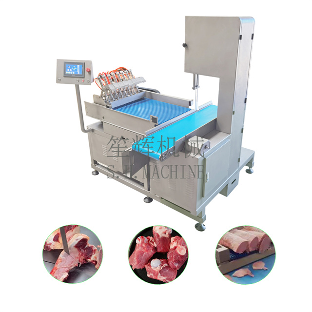 Large continuous bone sawing machine frozen meat cutting machine frozen meat slicing machine