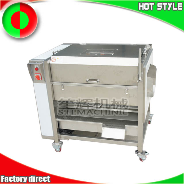 New version brush potatoes cassava carrot yam cleaning machine with cover