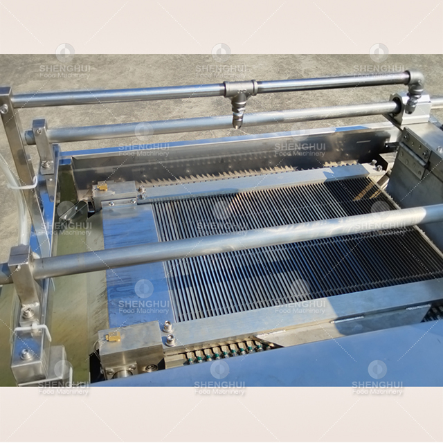 Large oblique fish meat slicing machine fish meat cutting equipment octopus meat slicer 