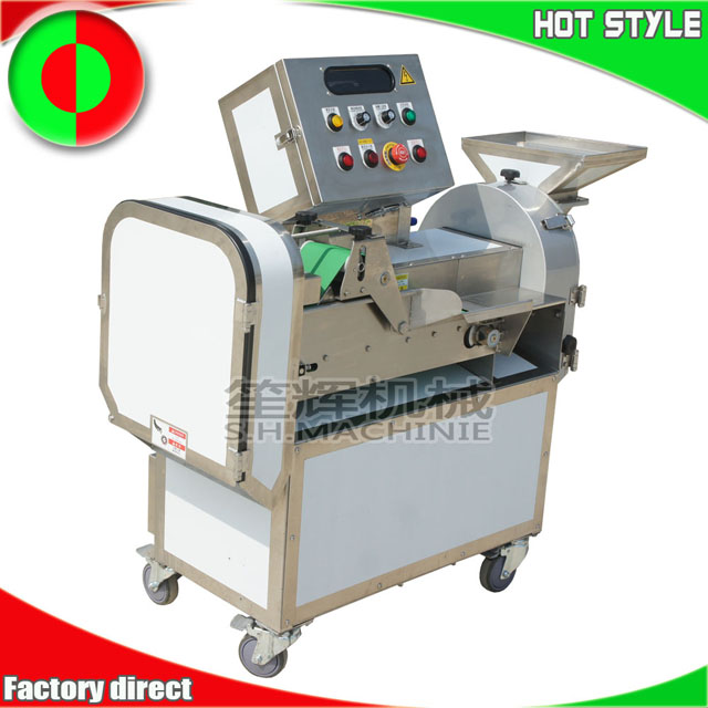 Leaf vegetable cutting machine