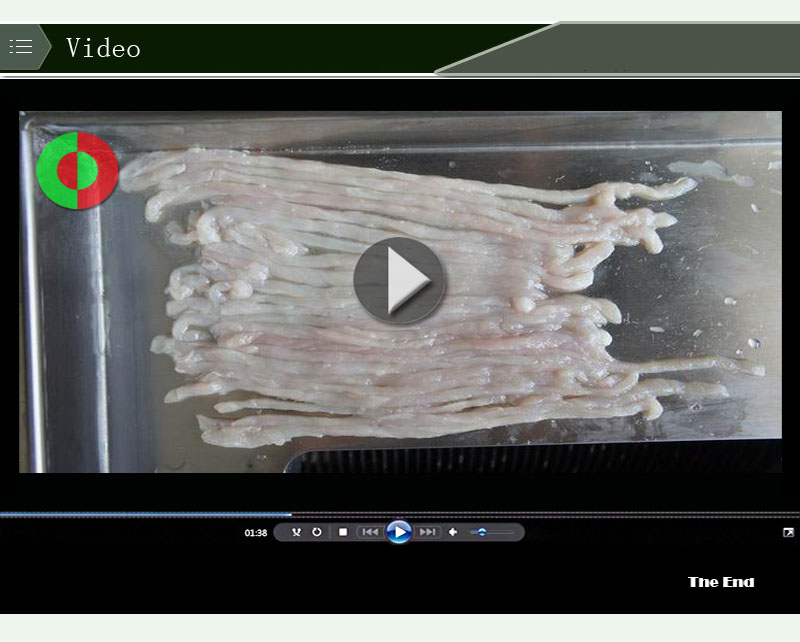 Meat shredder cutting machine