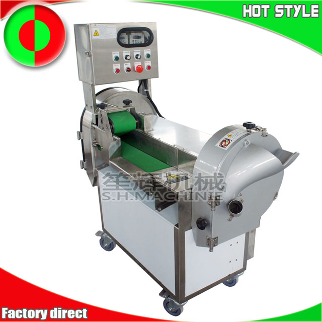Leaf vegetable cutting machine