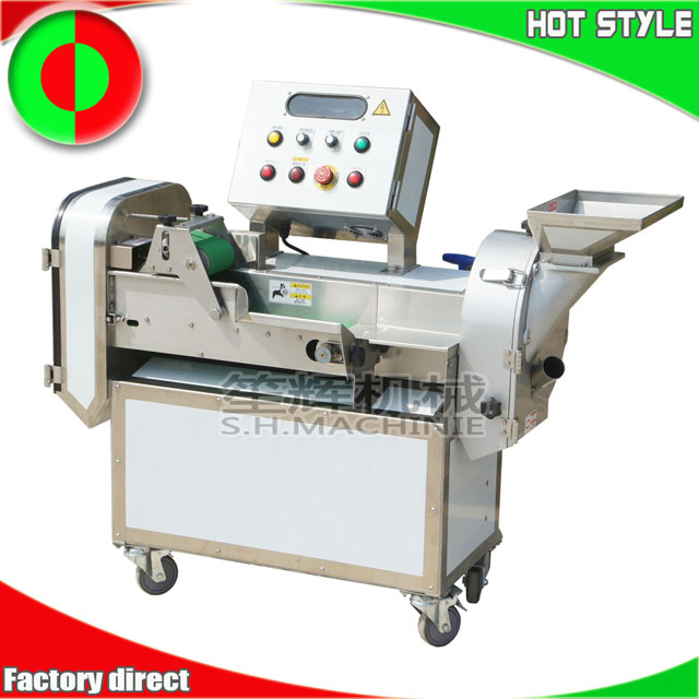 Leaf vegetable cutting machine