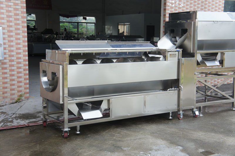 peeling sweet potatoes