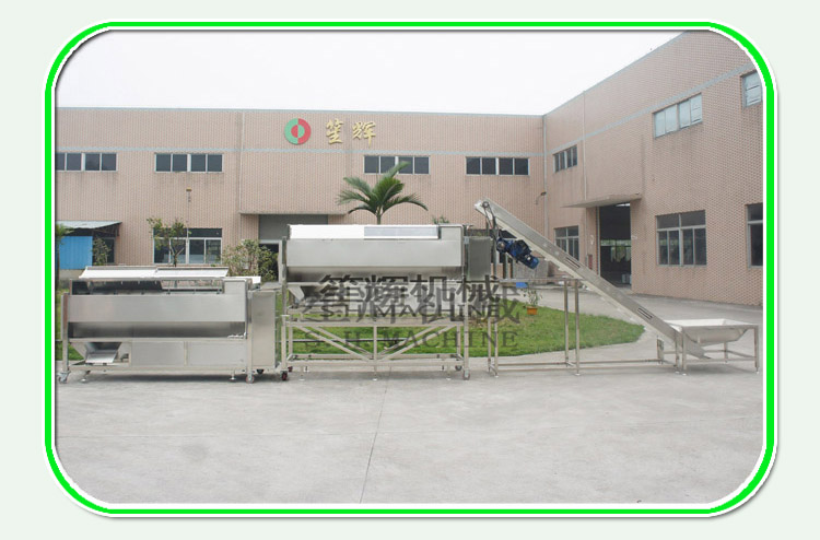 Introduction of automatic potato rinsing and peeling brush machine