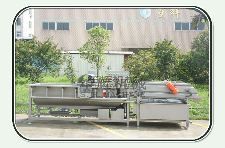 A set of eddy current vegetable washing machine made by Shandong customer Mr. Zhu has been completed and delivered.
