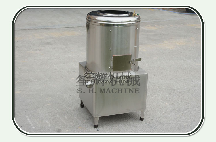 automatic potato scrubber