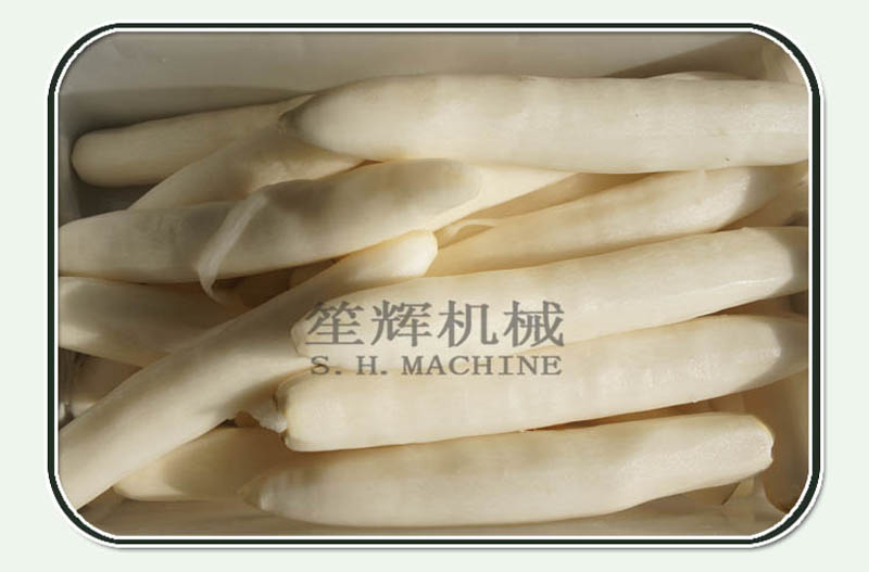 White radish cleaning machine