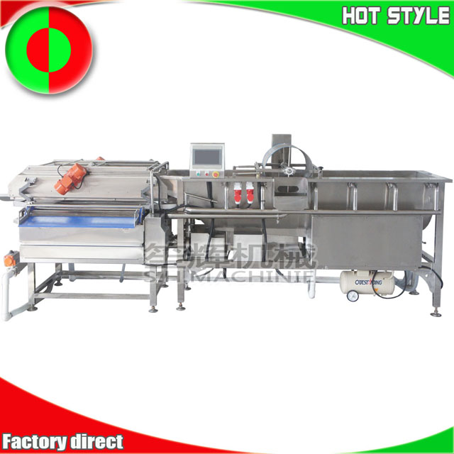 Commercial ozone vegetable and fruit cleaning line equipment